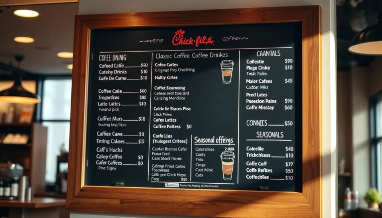 chick-fil-a coffee menu with prices