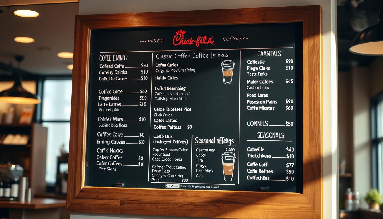 chick-fil-a coffee menu with prices