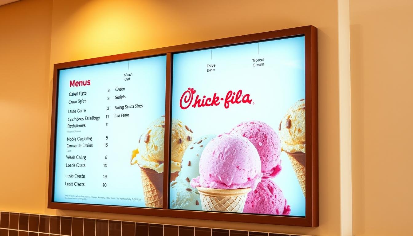 chick-fil-a ice cream menu
