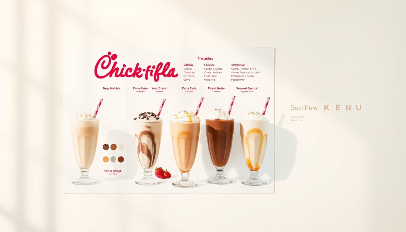 chick-fil-a milkshake menu