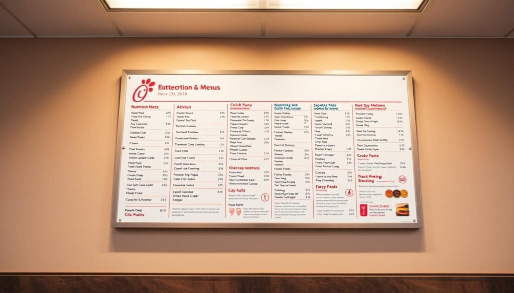 chick fil a nutrition menu