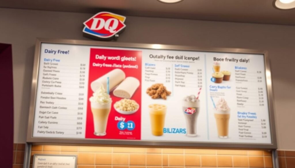 dairy queen dairy free menu