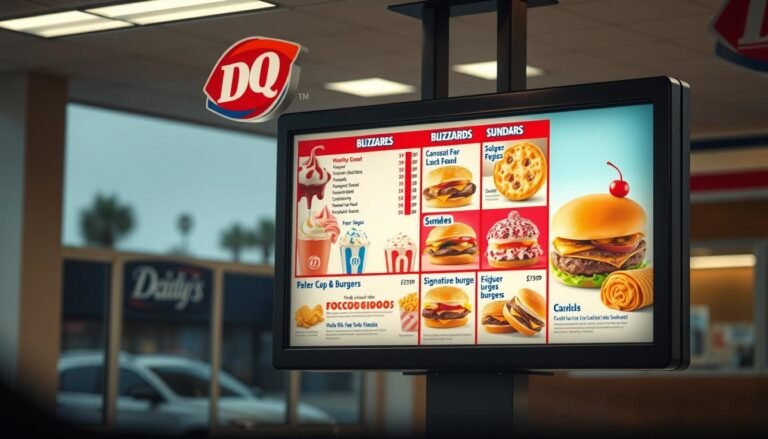 dairy queen drive thru menu