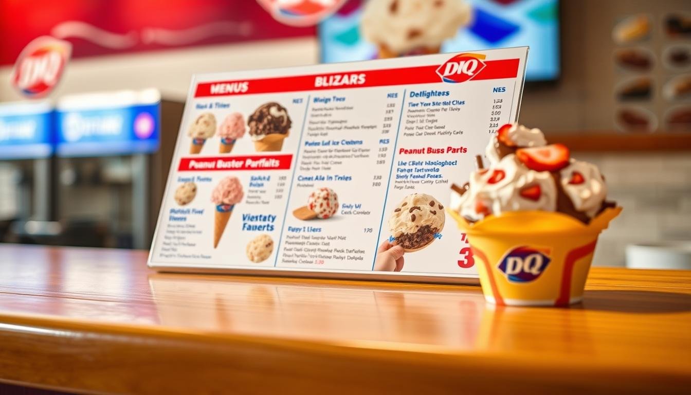 dairy queen ice cream menu