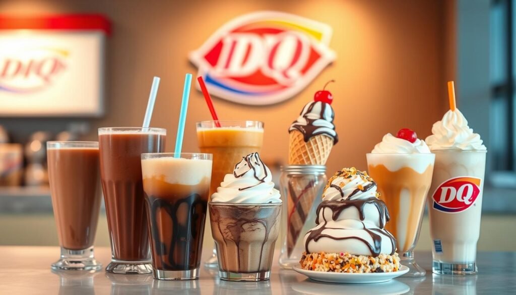 dairy queen menu drinks and desserts