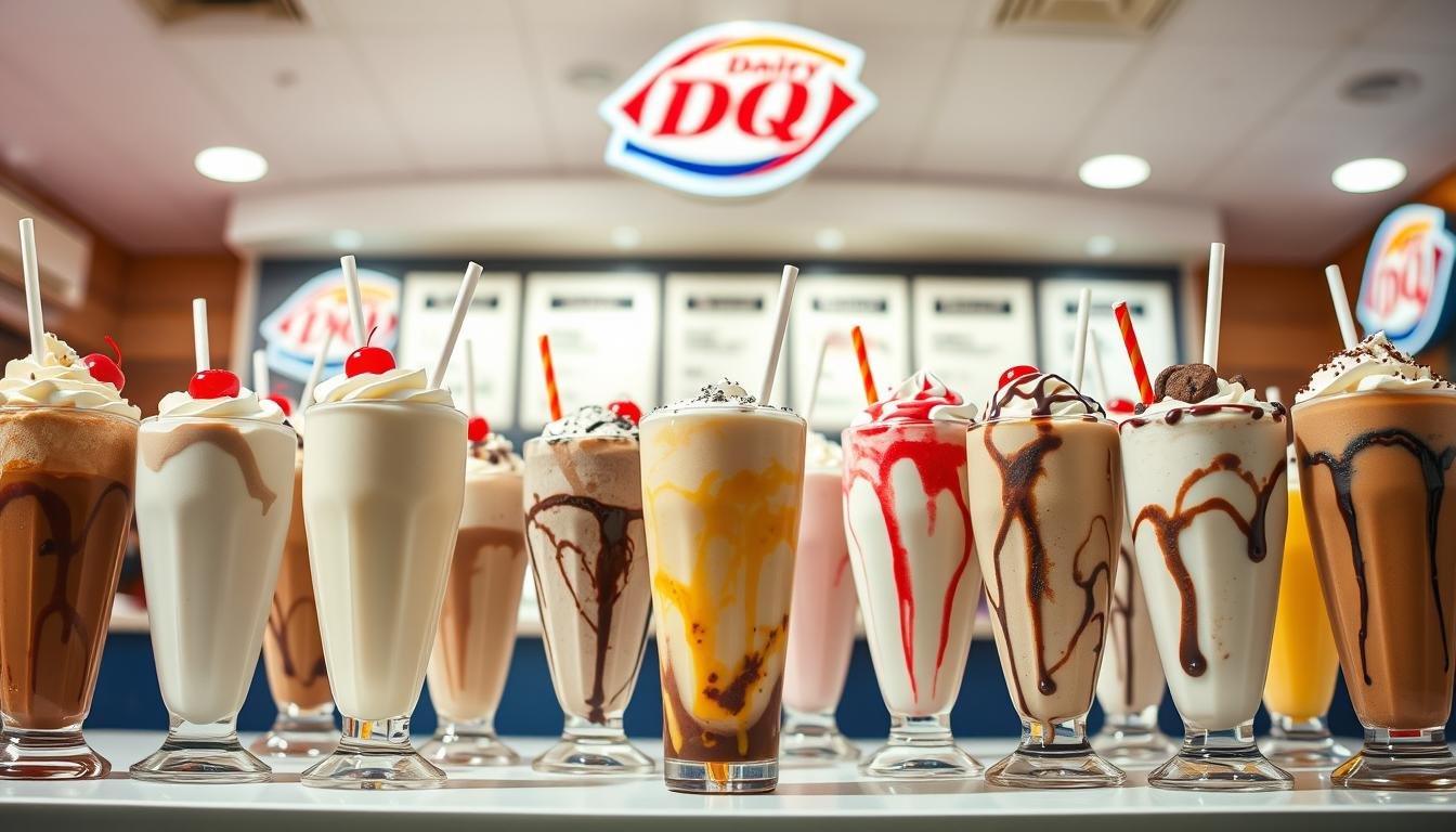 dairy queen milkshakes menu