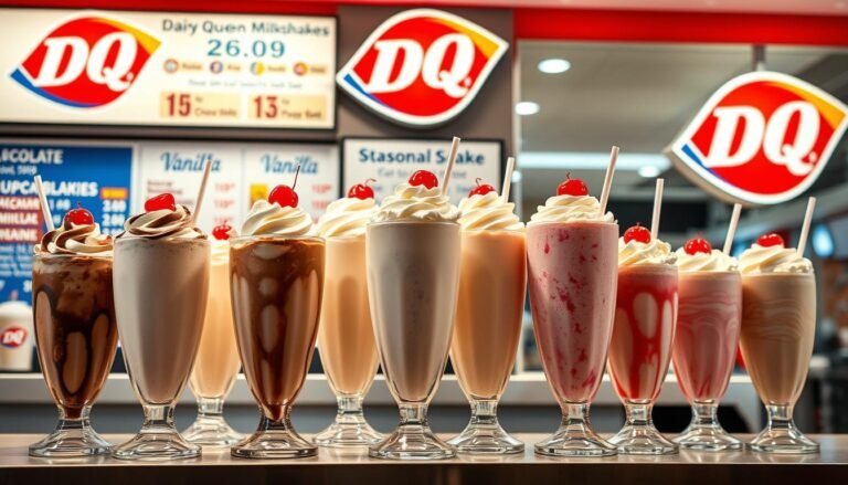 dairy queen shakes menu