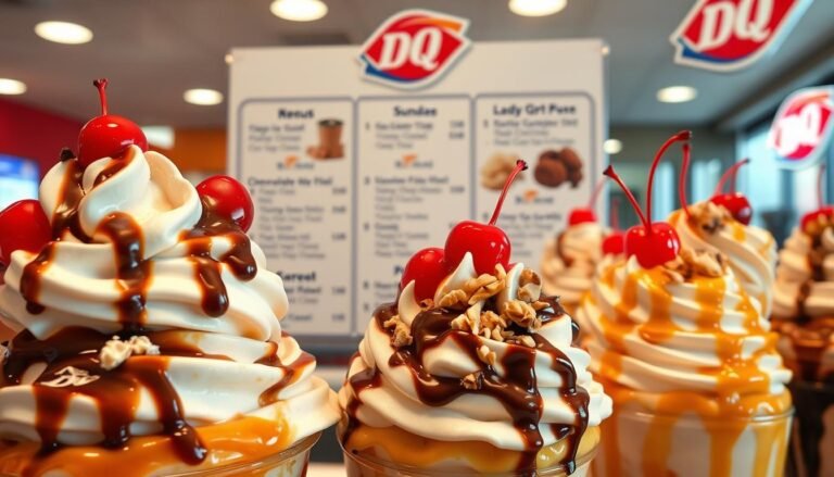 dairy queen sundae menu