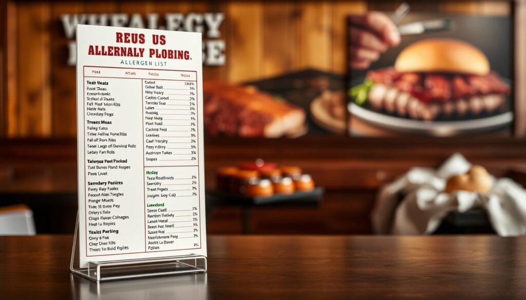 texas roadhouse allergen list