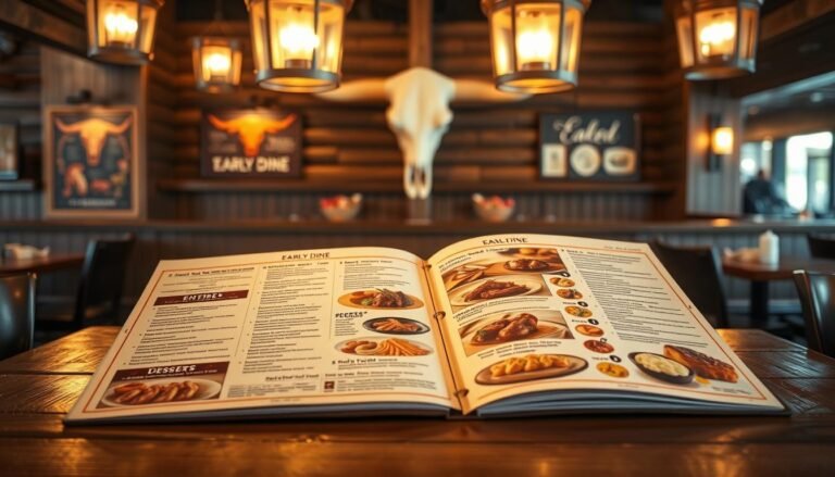 texas roadhouse early dine menu
