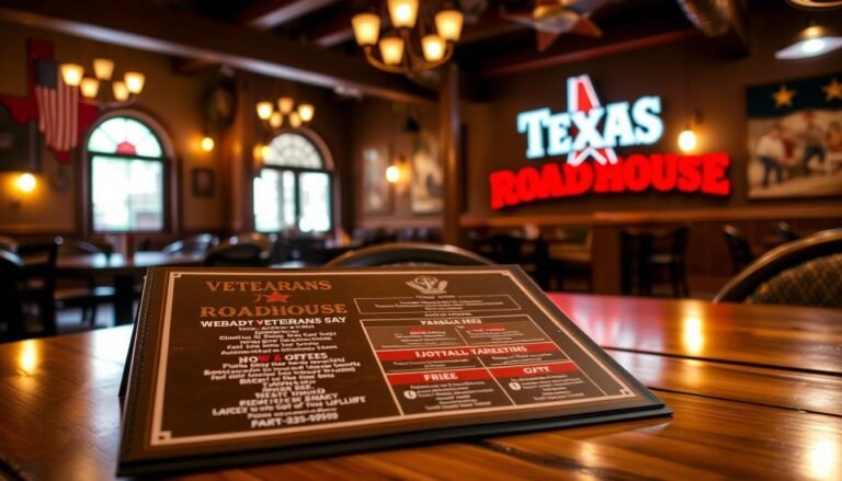 texas roadhouse veterans day menu