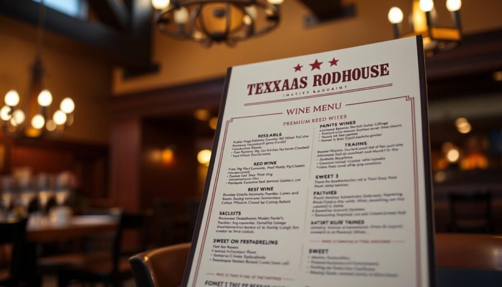 texas roadhouse wine menu